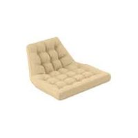 Coussin d'assise, 120 x 100 cm, coussin de chaise avec dossier, 8 cm d'épaisseur, déperlant, pour fauteuils à bascule et paniers suspendus, beige