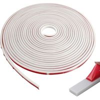 10m Baguette de Finition pour Plan de Travail Cuisine, Bordure Adhésive Moulure Murale Autoadhésive, Souple Moulure Plafond, Joints de Mur pour Carrelage de Carrelage, Coin, Cadre Photo