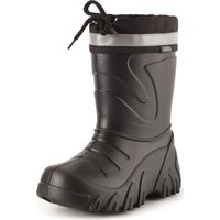 Ladeheid Kinder Mädchen Jungen federleichte EVA Winter Thermo Gummistiefel gefüttert LA-835 (Schwarz/Blendung, 32/33 EU)