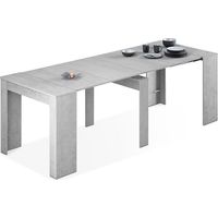 Mesa consola extensible Kendra Cemento 235cm (ancho) x 78cm (alto)