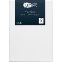 Tela pittorica di cotone bianco 100% - serie Akademie di Artina - 280 g/m² 70x50x1 cm