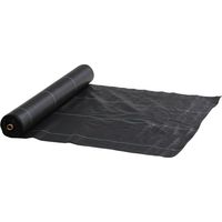 Outsunny malla antimaleza 2x100 m malla geotextil 60 g/m² para control de malezas y malas hierbas de jardín rollo de malla antimaleza negro