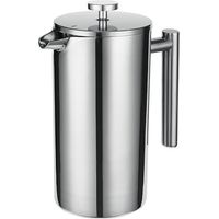 French Press 304 Stainless Steel Thermal Coffee Maker Tea Maker 800ML 3 Filters Anti-scald Handle Ru