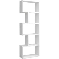 Librería Estantería Neón Blanco Mate 5 Estantes 181x60x25 cm