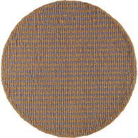 Runder Jute-Teppich, 210 cm Durchmesser.