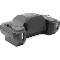 Top case 82 L Bagtecs QT3 pour Quad/ATV - Coffre arrière étanche noir avec dossier