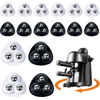 Set di 16 rotelle per mobili - 360° - Mini rotelle autoadesive con cuscinetti a sfera - Con 3 cuscinetti a sfera in acciaio - per macchine da caffè, pattumiere, elettrodomestici da cucina