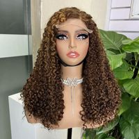 Perruque femme dentelle euro - américaine mode pré dentelle petite perruque bouclée vente chaude