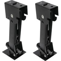 Pair of Telescoping Trailer Stabilizer Jacks with Handle, 800 LB Capacity, Adjustable Height: 28.9-45.5cm, For RV trailers, Camper, cargo trailers