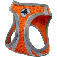 XL: Bavoir de randonnée réfléchissant Orange avec rembourrage interne pour chiens