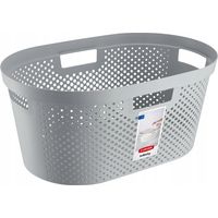 Curver Infinity 40L Wäschebehälter, hellgrau