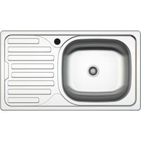 Évier encastré SA07 avec gocciolatoio gauche 43,5x76 cm en inox