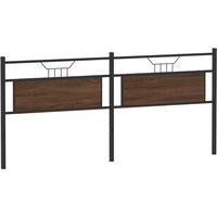 Maison Exclusive - Tête de lit de remplacement chêne marron 193 cm bois d'ingénierie et acier