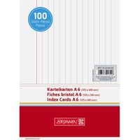 BRUNNEN Karteikarte 102260100 DIN A6 liniert ws 100 St./Pack.