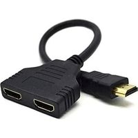HDMI Male to 2 HDMI Female 1 in 2 Out Splitter Cable Adapter Converter