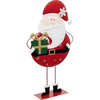 Papá Noel con regalo de metal 65cm - Feeric lights & christmas
