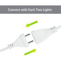 Tenda Luminosa LED 6x3 Metri Luci a Cascata Bianco per Interni ed Esterni - COLORE LED: BIANCO CALDO