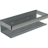 BERNSTEIN - Panier de douche en acier inoxydable, étagère de douche - largeur 28cm - Chrome / Satiné