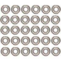 Aiducho – Lot de 30 roulements à billes 608ZZ – Métal double blindage – Faible bruit et haute vitesse – 8 x 22 x 7mm pour roller et skateboard
