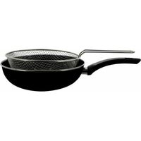 Thekitchenette Bratpfanne schwarz 26 cm emaillierter Stahl