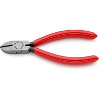 KNIPEX 70 01 125 Alicate de corte diagonal recubiertos de plástico Negro atramentado 125 mm