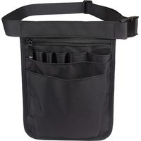 CSPARKV Krankenschwestertasche, multifunktionale Werkzeugtasche, Gürtel, Werkzeugtasche, Werkzeughalter, Schwarz, Aufbewahrungstasche für Krankenschwesterzubehör mit verstellbarem Gürtel für Krankensc