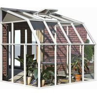 Lean To Greenhouse Sun Room Clear 6 x 12 - Polycarbonate/Acrylic - L386 x W200.5 x H247 cm