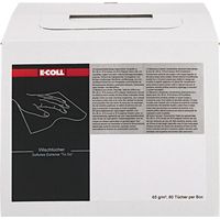 E-COLL Wischtuch Softvlies Extr. Spenderbox "toGo" 80 Tücher 30x38mm weiß