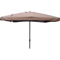 Sombrilla marrón cuadrada 2,95 x 2,95 m PALERME