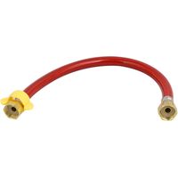 40CM Länge 304 Edelstahl Flexible Wasserhahn Toilettenschlauchverbinder Rot (328c750d950d8becd1152fb