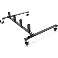 Wiltec – Support rack mobile pour 4 chariots jack hydraulique – Capacité 4 chariots – 4 roulettes pivotantes pour mobilité – Poids 10 kg