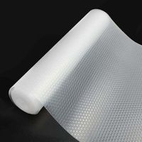 Tappetino antiscivolo per cassetti, tappetino trasparente antibatterico e lavabile per frigorifero da cucina, rivestimento antiscivolo fai da te per cassetti, protezione in plastica EVA 45-200 cm