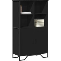 vidaXL Credenza Nera 79,5x35,5x137,5 cm in Truciolato