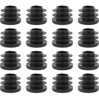 Lot de 16 bouchons à lamelles ronds - Capuchons de protection - Bouchons en plastique (ronds, diamètre 28 mm)
