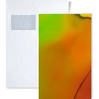 1 PIEZA DE MUESTRA S-27743 WallFace OCEAN Rainbow STRUCTURE Collection MUESTRA Panel de pared en tamaño aprox DIN A5