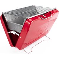 Taino – Barbecue portable au charbon de bois – Compact 45,5 x 31,5 x 30 cm – Grille chromée 24 x 40 cm – Idéal pour camping et extérieur