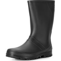 Ladeheid Damen und Herren PVC Gummistiefel LA-959 (Schwarz, 36 EU)