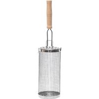 2 PCS Panier à Griller Roulant Paniers À Griller Cylindriques Paniers de Grillage Enroulable Panier de Barbecue en Acier Inoxydable