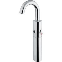 Mezclador electrónico de lavabo serie CURVE con fotocélula de altura ampliada con alimentación de red de 230 V - Idral