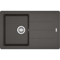 Franke Basis - Fregadero de fragranite BFG 611-78, 78x50 cm, gris pizarra 114.0713.945