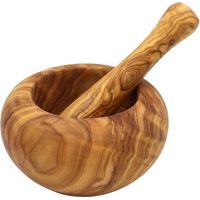 Mortier rond 15 cm en olivier - Chevalier Diffusion