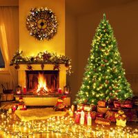 Sapin de noel artificiel de 200 cm sapin de noel avec 1100 branches et sapin artificiel vert de qualite superieure