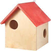 Abri Ecureuil pour hiver toit rouge 28,5cm