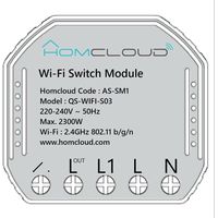Homcloud Module d'interrupteur Wi-Fi intelligent à brancher dans la boîte électrique 503