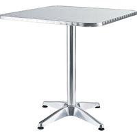 Quadratischer Tisch aus Aluminium