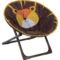 Relaxdays Moon Chair, Sedia Pieghevole Ultraleggera per Bambini, Interno ed Esterno, Disegni, 47x50x48 cm