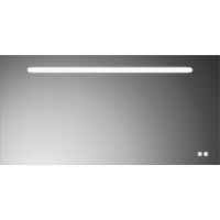 burgbad Lin20 espejo iluminado con iluminación LED horizontal,