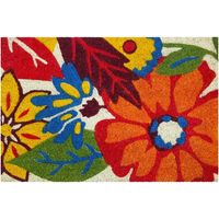 Rechteckiger Teppich in verschiedenen Farben, B.40 x L.60 cm Blumen SANS MARQUE