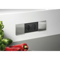 Foster 8000017 prise de courant 2 x Type F Noir