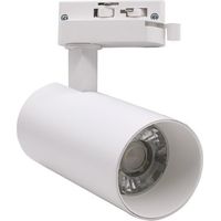 Spot LED sur Rail Monophasé CCT 20W 60° Blanc - 3000K/4000K/6500